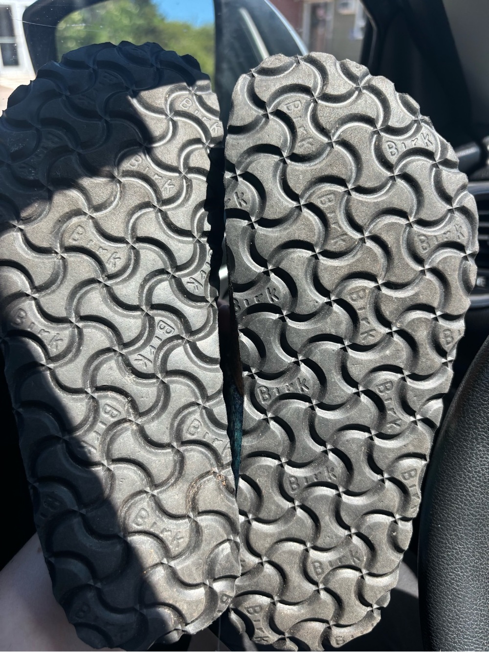 Birkenstock Gizeh Blue Snakeskin Print Sandals | Size 35 EU / 225 | Excellent - Picture 2 of 2